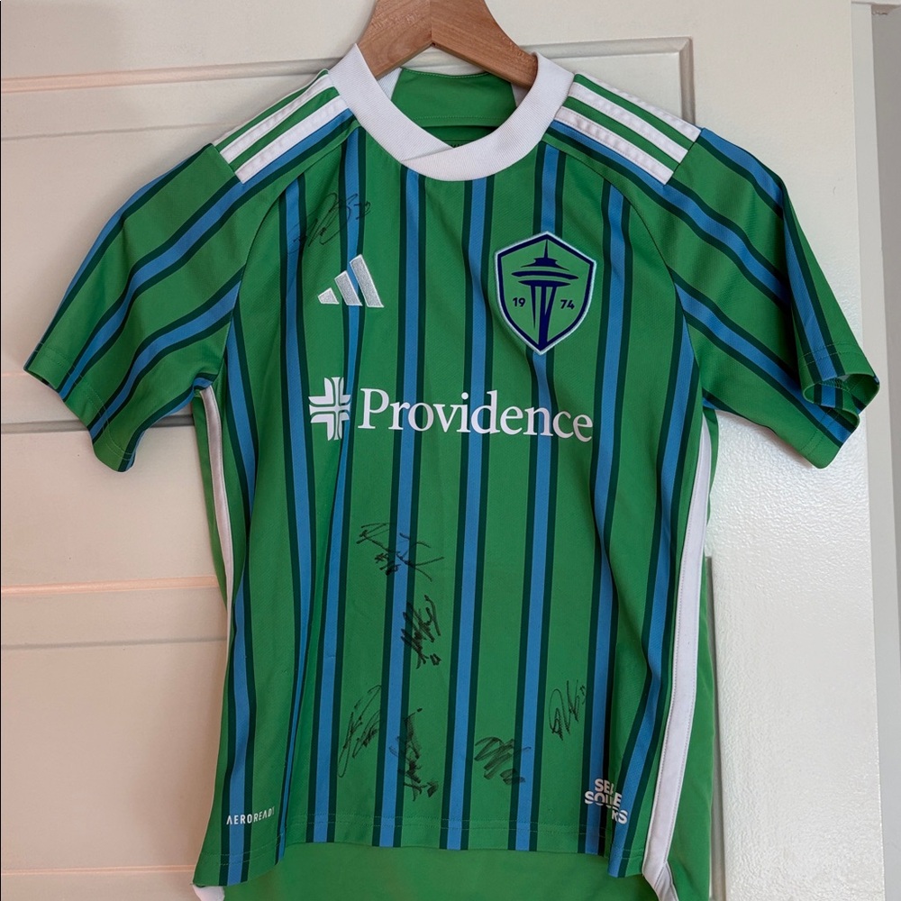 Signed Seattle Sounders Soccer Jersey